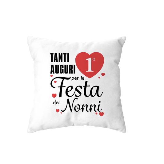cuscino - tanti auguri per la prima festa dei nonni