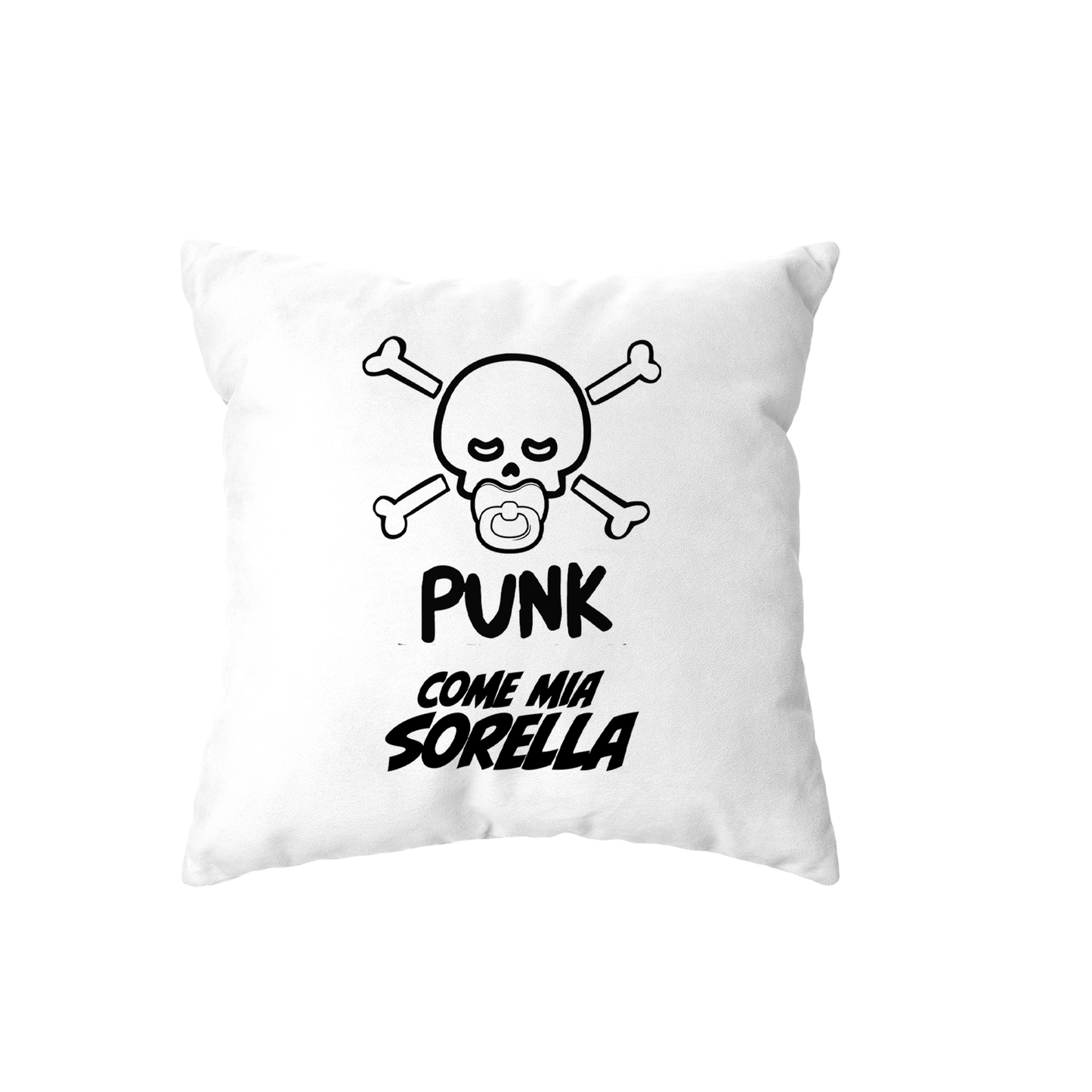 cuscino -punk baby scheletro come mia sorella
