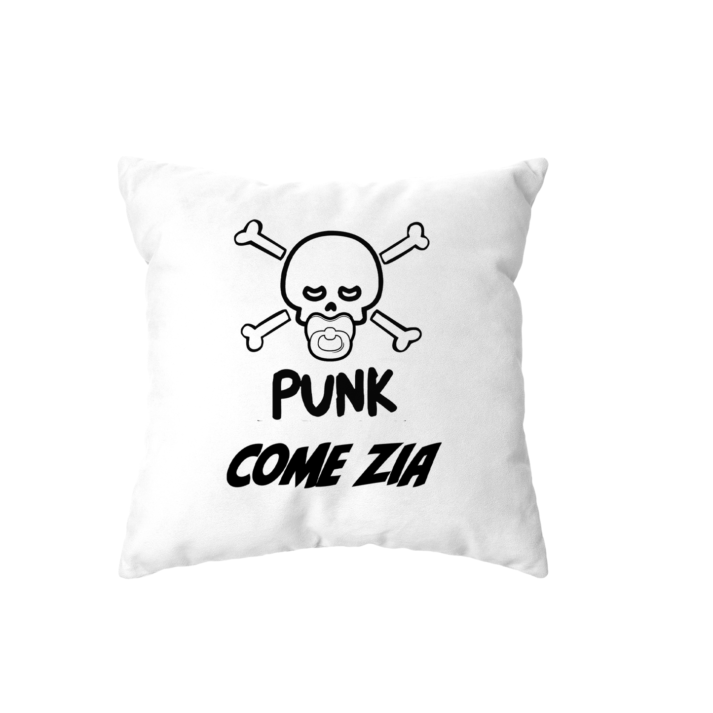 cuscino -punk baby scheletro come zia