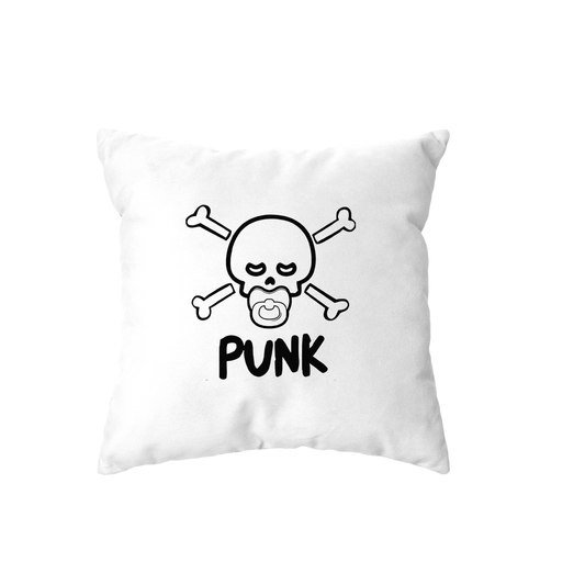 cuscino -punk baby scheletro con ciuccio
