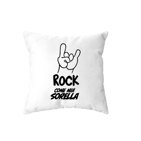 cuscino -rock corna come mia sorella