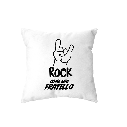cuscino -rock corna come mio fratello