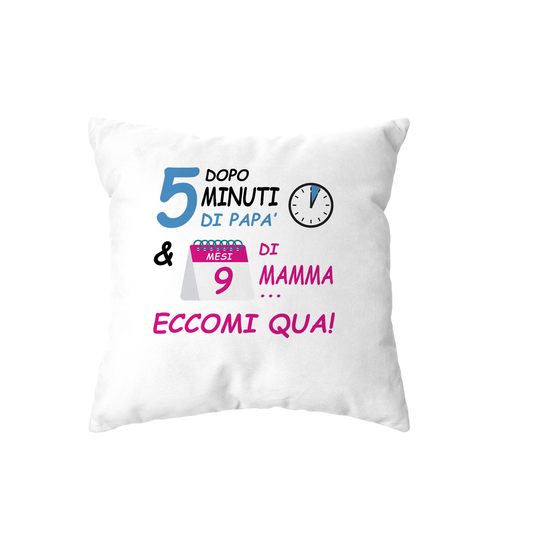 cuscino -dopo 5 m di papa e 9 mesi di mamma eccomi qua