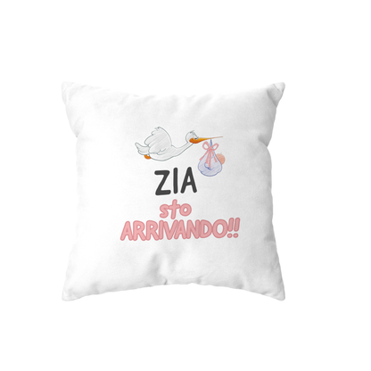 cuscino - zia sto arrivando bambina