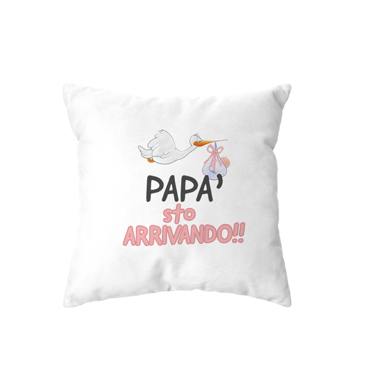 cuscino - papa sto arrivando bambina