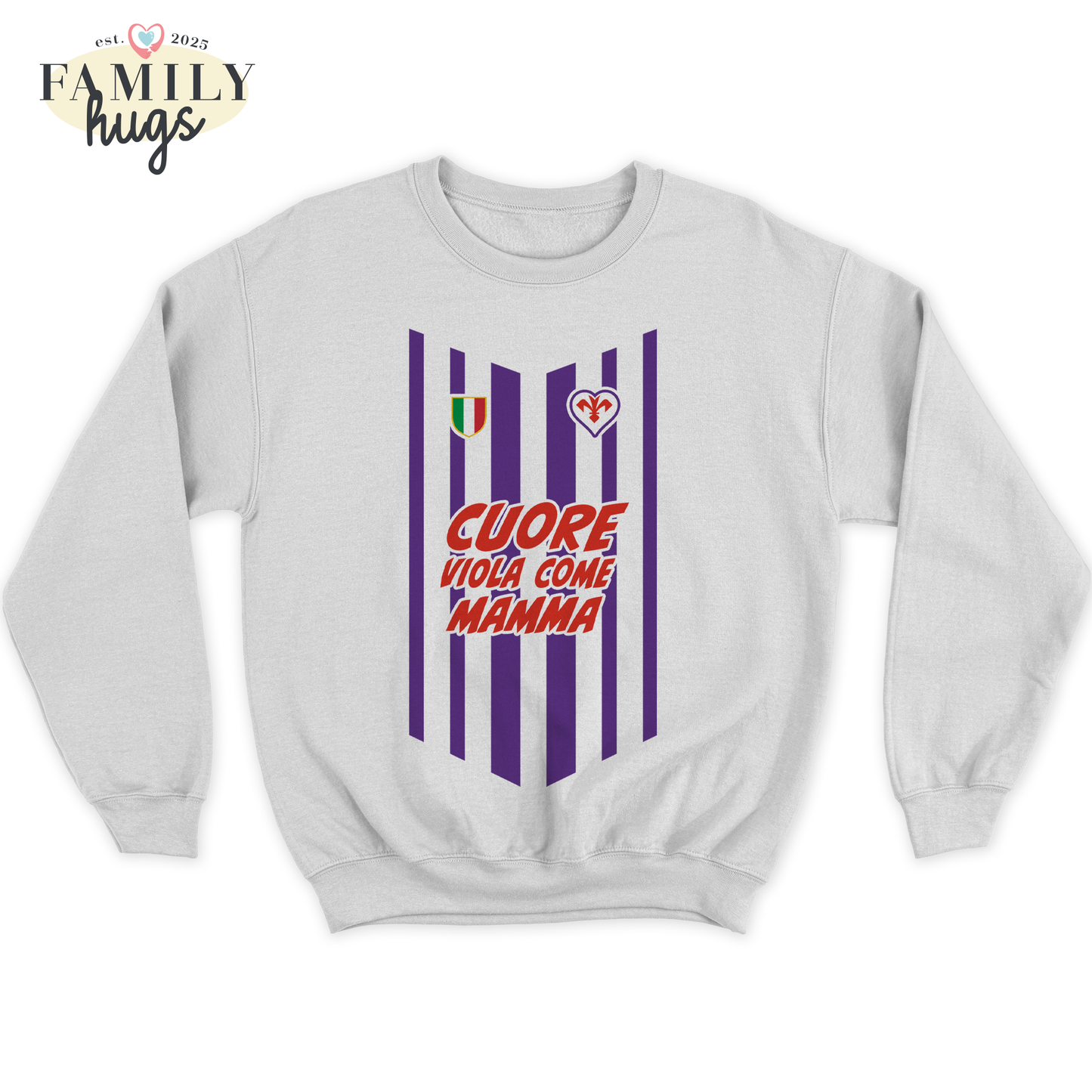 felpa bambino -cuore viola come mamma