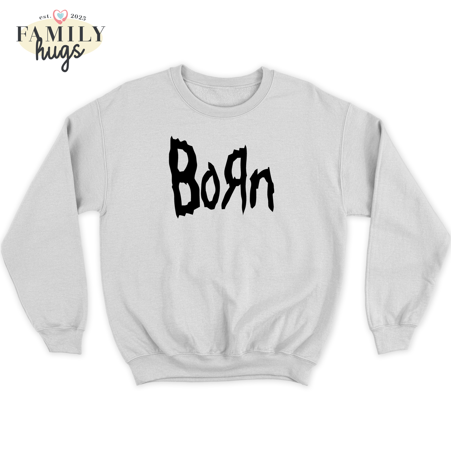 felpa bambino -born metal nero