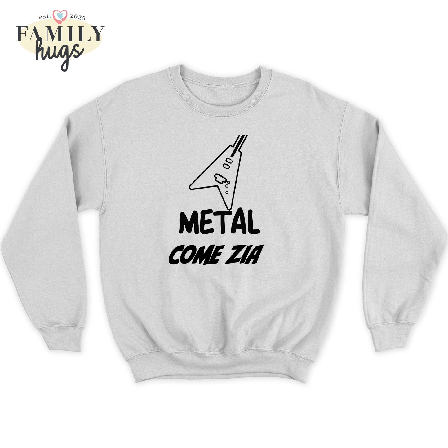 felpa bambino -metal come zia