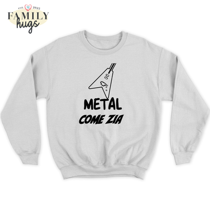 felpa bambino -metal come zia