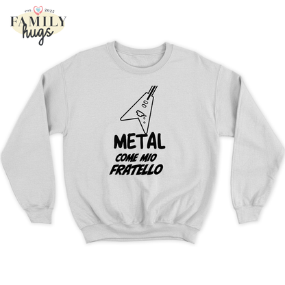 felpa bambino -metal come fratello