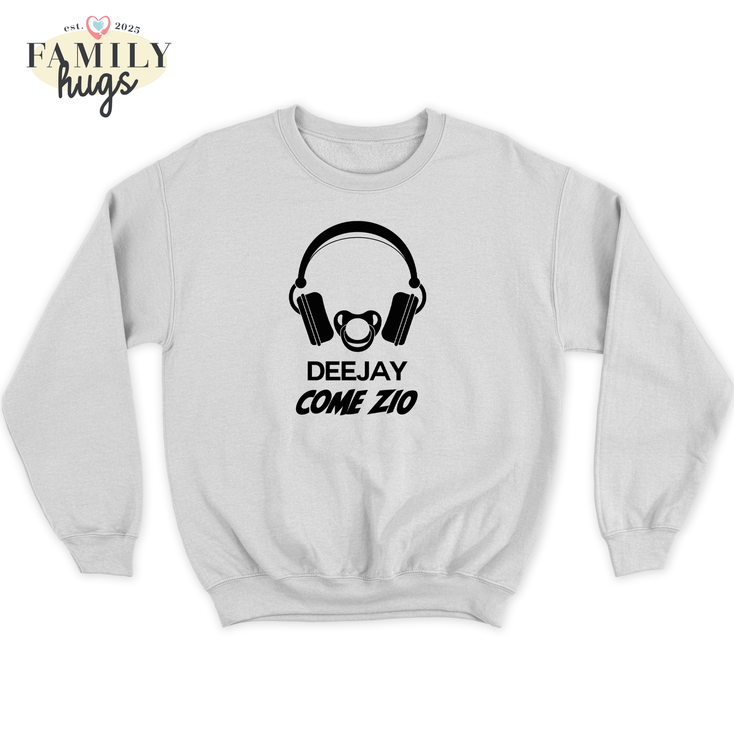 felpa bambino -deejay dj come zio