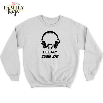 felpa bambino -deejay dj come zio