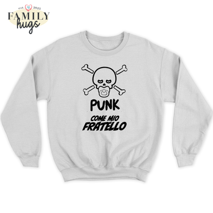 felpa bambino -punk baby scheletro come mio fratello