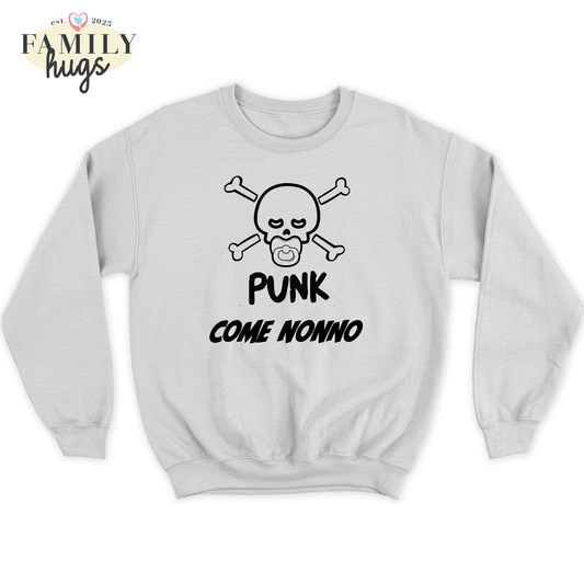 felpa bambino -punk baby scheletro come nonno