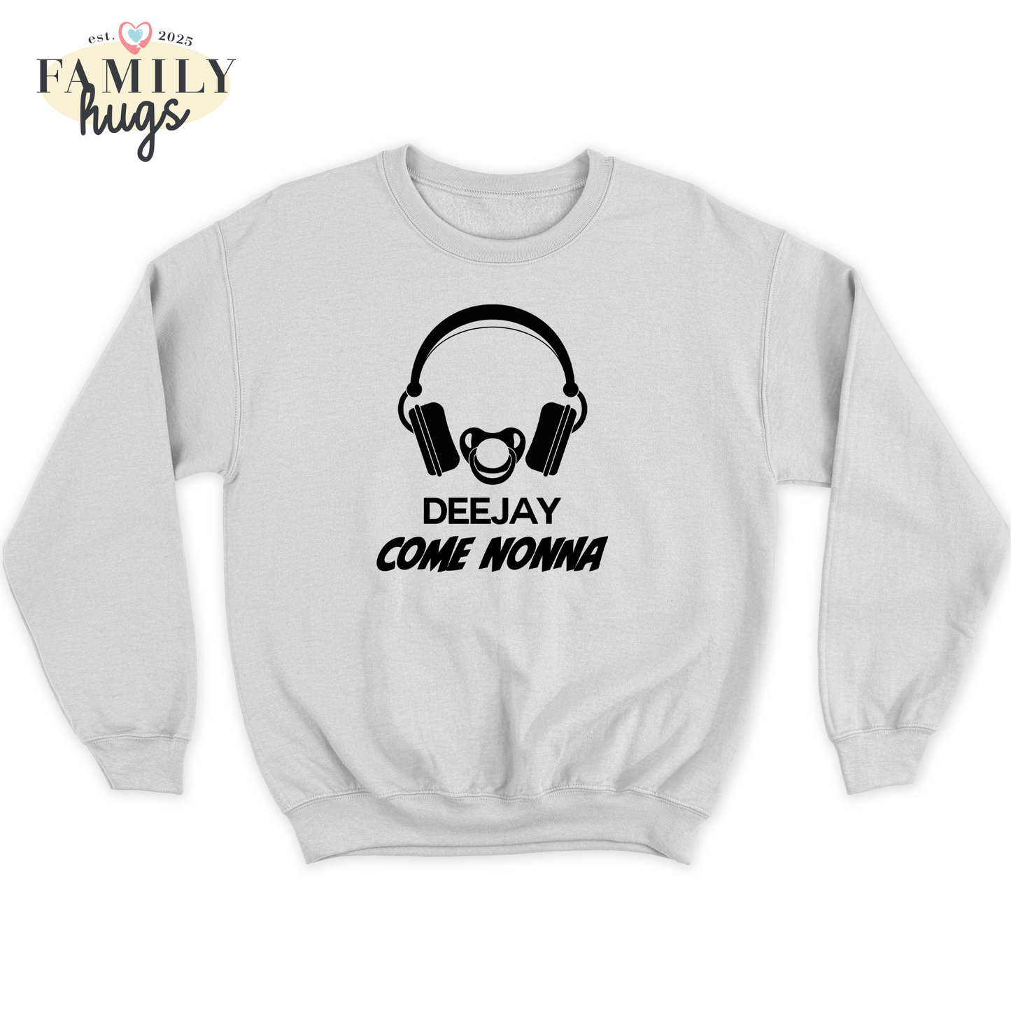 felpa bambino -deejay dj come nonna