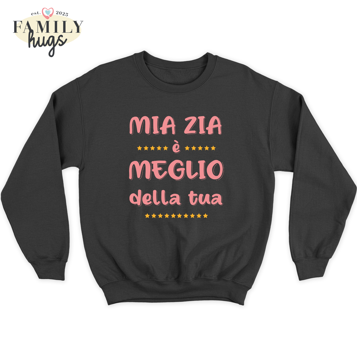 felpa bambino -mia zia e meglio della tua