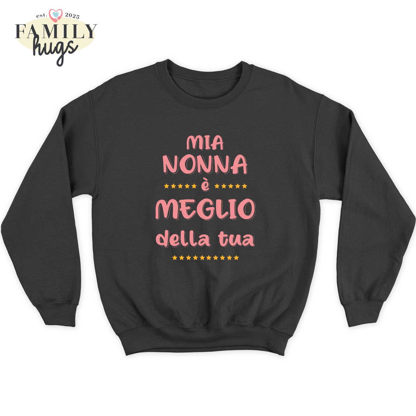felpa bambino -mia nonna e meglio della tua