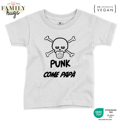maglietta bambino -punk baby scheletro come mio padre