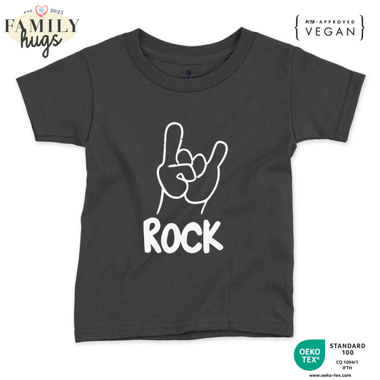 maglietta bambino -rock corna