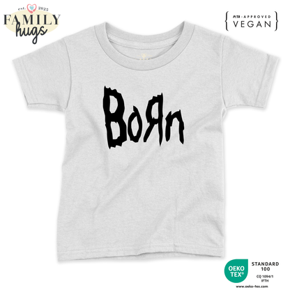 maglietta neonato -born metal nero