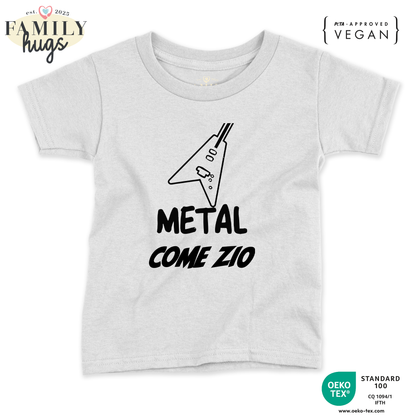 maglietta neonato -metal come zio