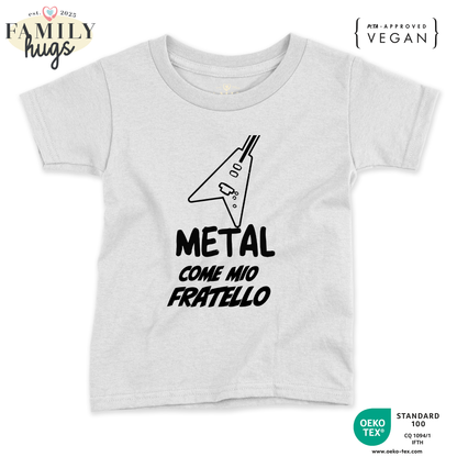 maglietta neonato -metal come fratello