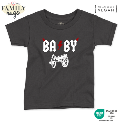 maglietta neonato -baby acdc