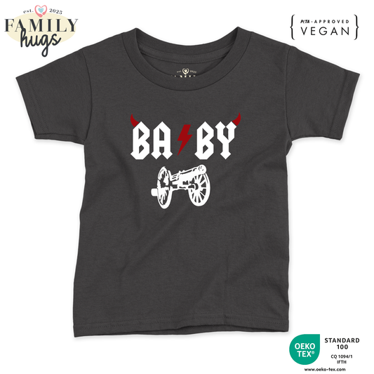 maglietta neonato -baby acdc