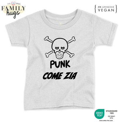 maglietta neonato -punk baby scheletro come zia