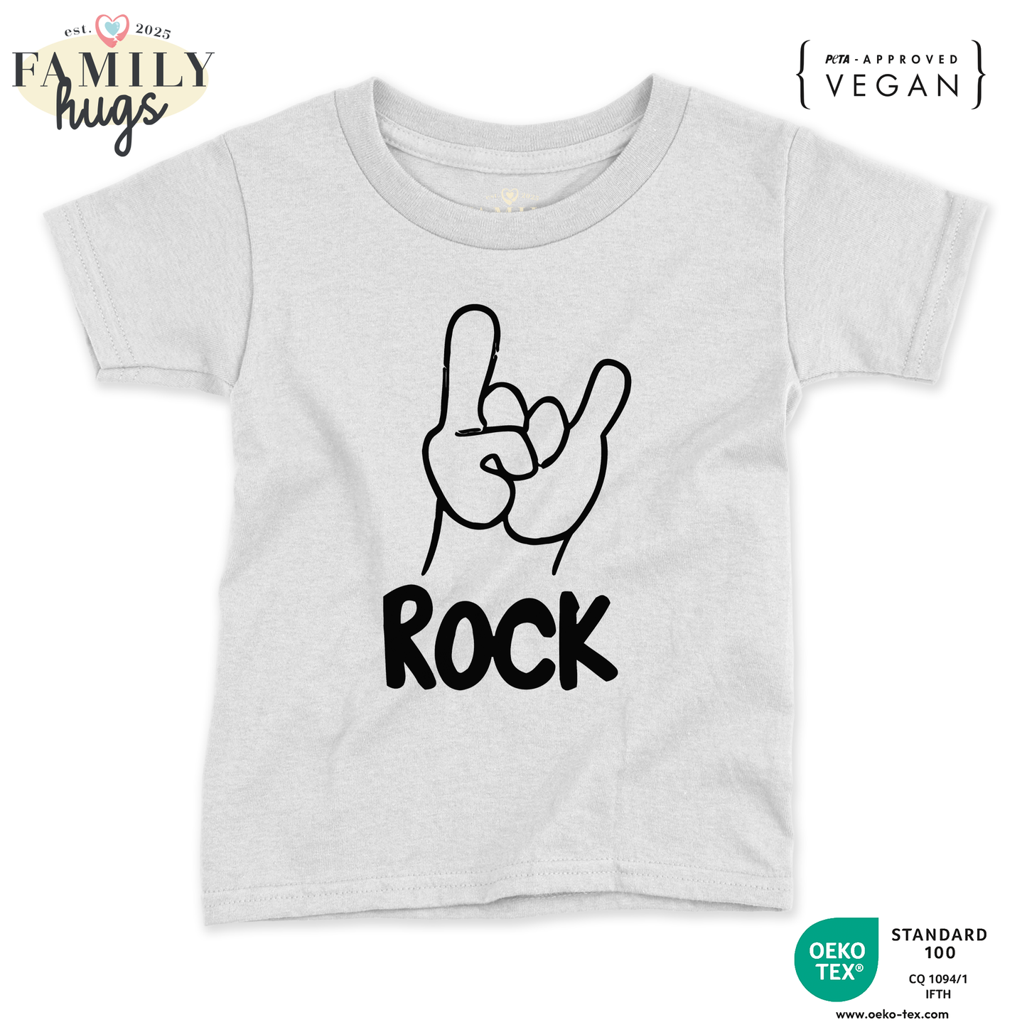 maglietta neonato -rock corna