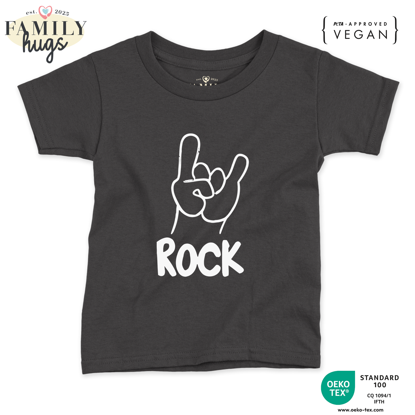 maglietta neonato -rock corna