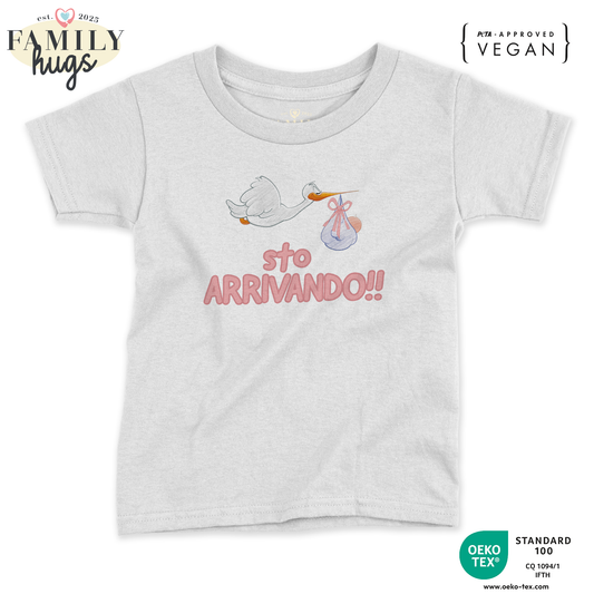 maglietta neonato - sto arrivando bambina