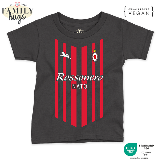 maglietta neonato -rossonero nato