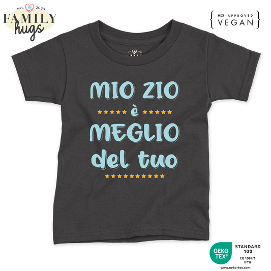 maglietta neonato -mio zio e meglio del tuo