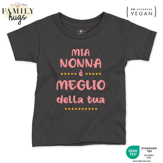 maglietta neonato -mia nonna e meglio della tua