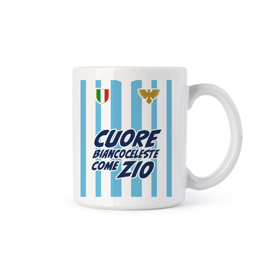 tazza Mug-cuore biancoceleste come zio