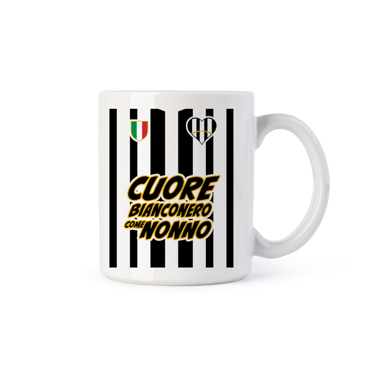 tazza Mug-cuore bianconero come nonno
