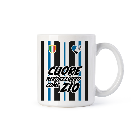 tazza Mug-cuore neroazzurro come zio dea