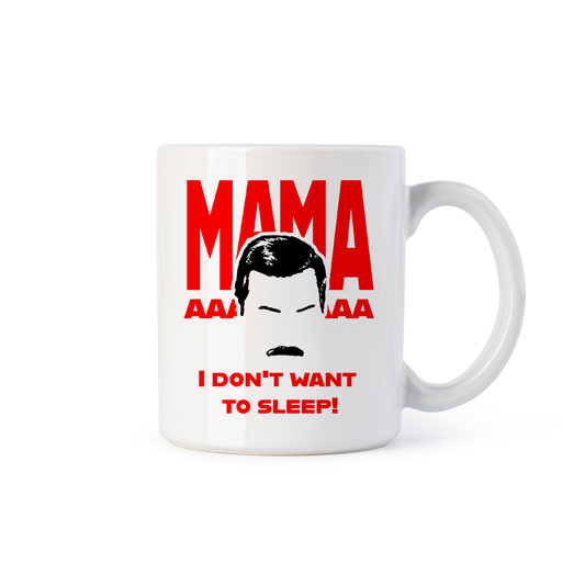 tazza Mug-freddie mamaaaa i dont want to sleep