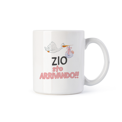 tazza Mug- zio sto arrivando bambina