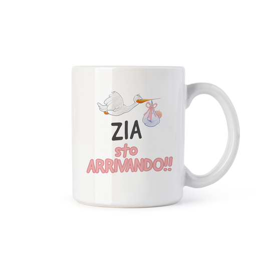 tazza Mug- zia sto arrivando bambina