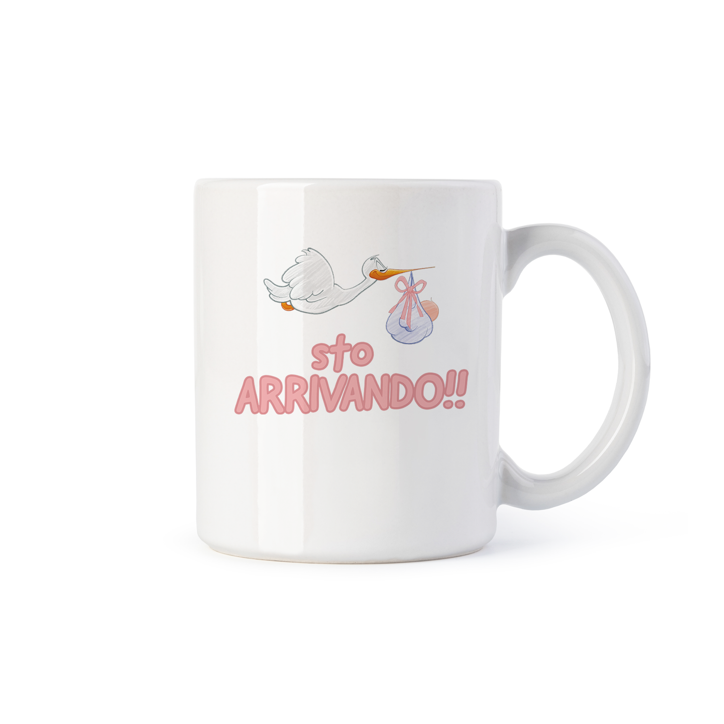tazza Mug- sto arrivando bambina
