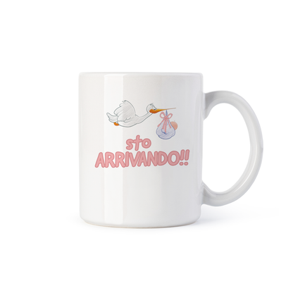 tazza Mug- sto arrivando bambina