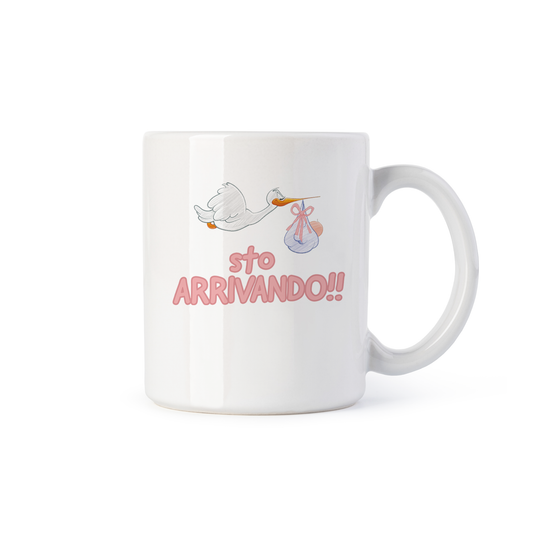 tazza Mug- sto arrivando bambina