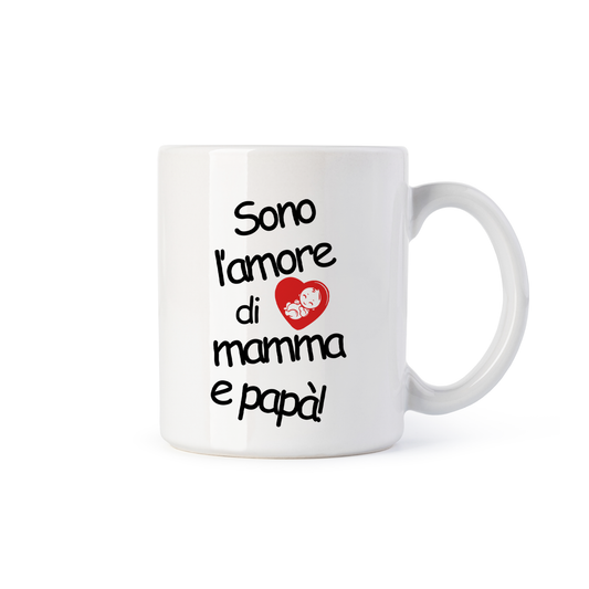 tazza Mug-solo l amore di mamma e papa