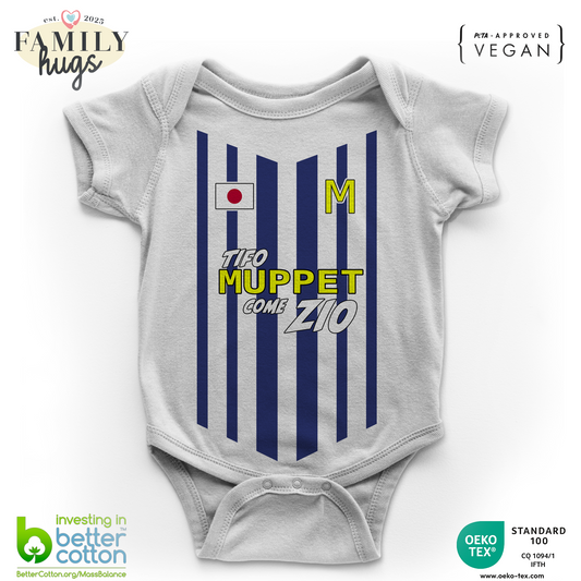 body neonato -tifo Muppet come zio- manga calcio