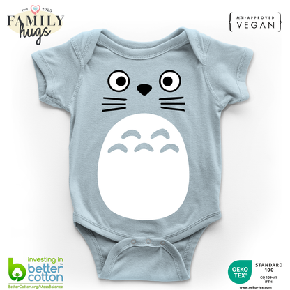 body neonato -totoro face
