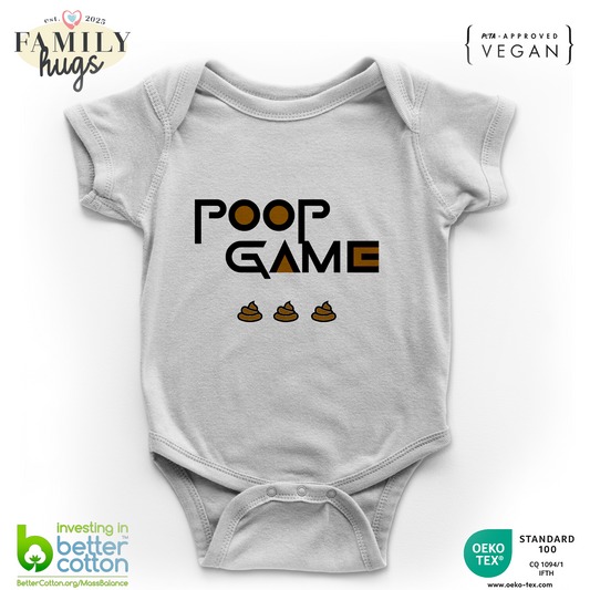 Body Bambino 0-24 Mesi - Poop Game, il gioco della cacca!