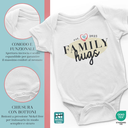 body neonato -cuore neroazzurro come papa dea