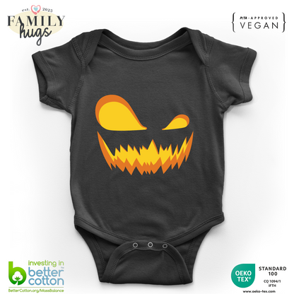 body neonato - mostro zucca halloween